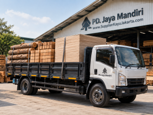 Pengiriman Material Kayu Custom oleh Supplier Custom Kayu Jakarta PD. Jaya Mandiri